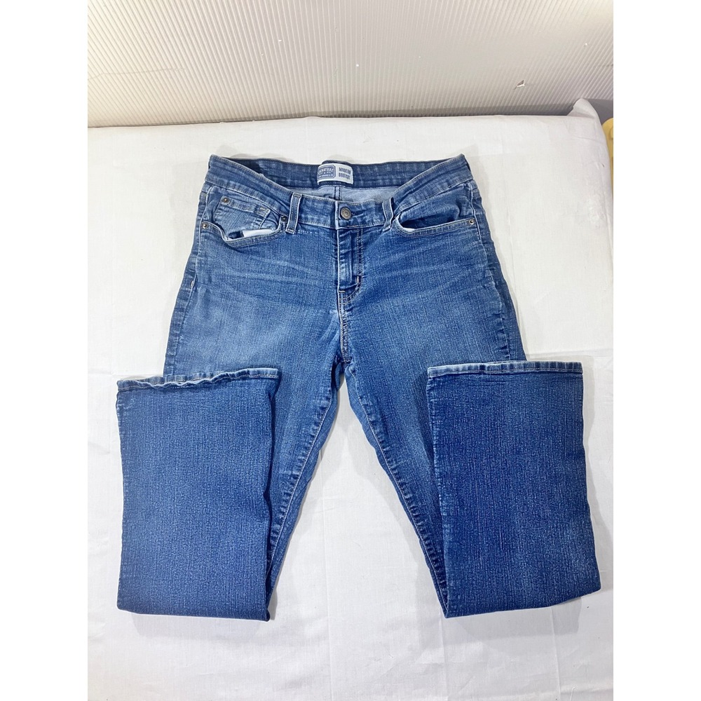 Levi Strauss Signature Modern Bootcut Jeans Medium‎ Wash Women Size 8